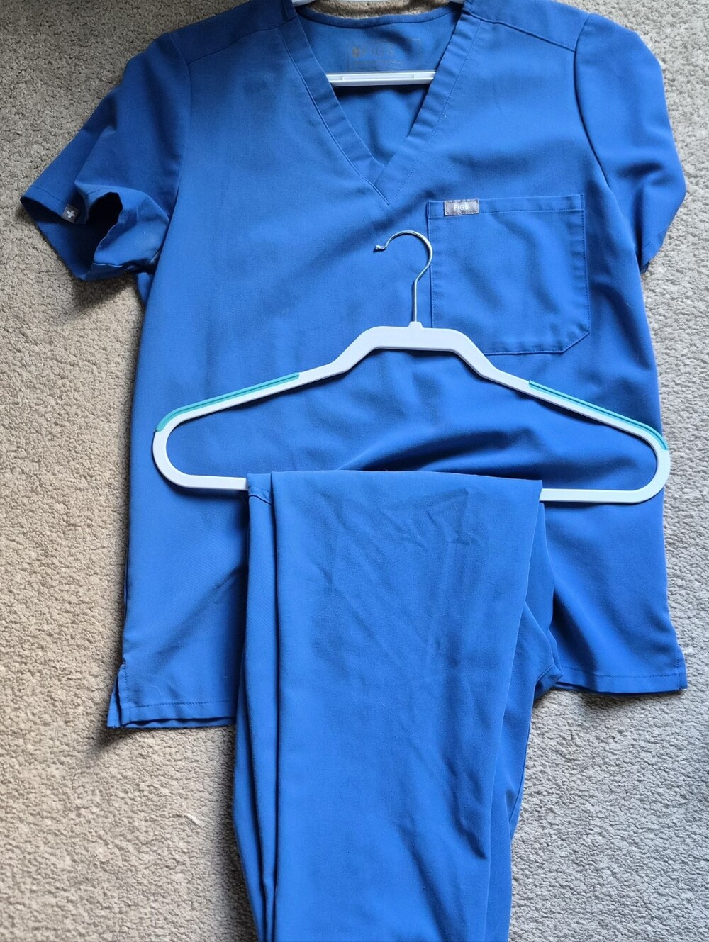 Figs Scrubs Set Blue